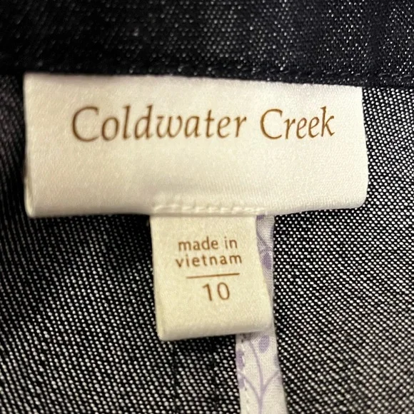 Coldwater Creek Jean Jacket sz 10 - Picture 14 of 15